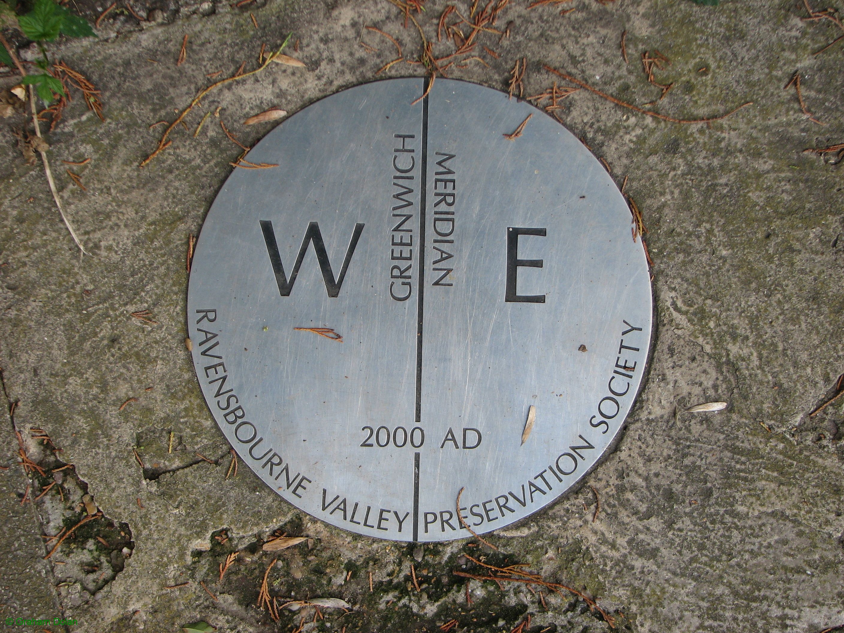 Greenwich Meridian Marker; England; LB Bromley; Shortlands (BR2)